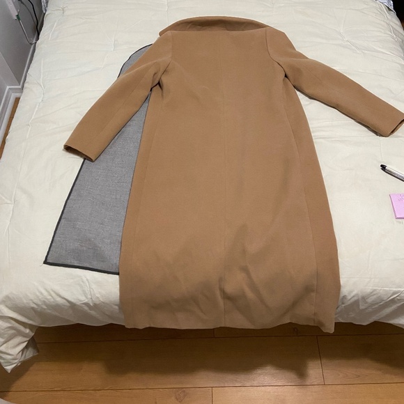 Missguided camel long coat Size 6 US - Picture 8 of 10
